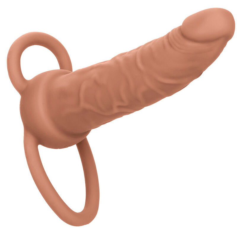 CalExotics Performance Maxx — Sonda vibradora con doble anillo para doble penetración