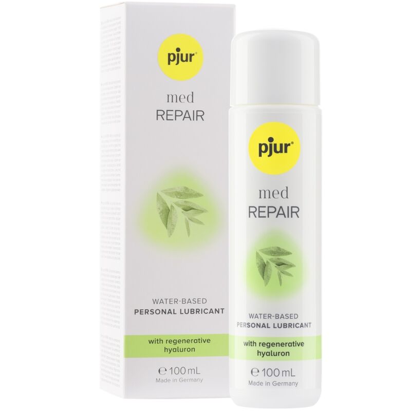 pjur Med Repair — Lubricante de base agua con ácido hialurónico, 100 ml