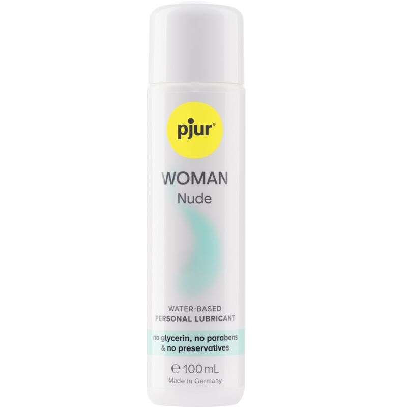 pjur Woman Nude — Lubricante de base agua para piel sensible, 100 ml