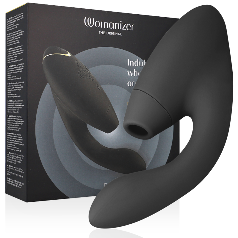 Womanizer Duo 2 — Succionador de clítoris con vibrador de punto G (Negro)