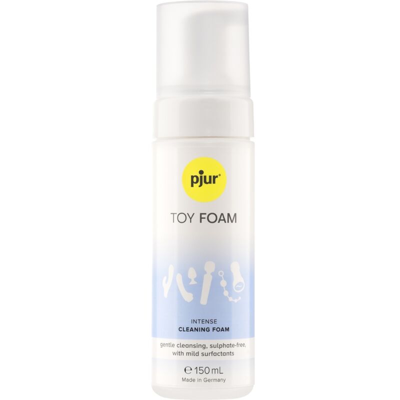 pjur Toy Foam — Espuma limpiadora suave para juguetes íntimos, 150 ml