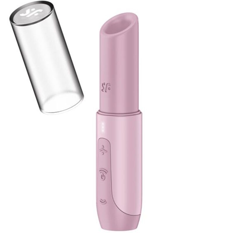 Satisfyer Secret Kiss — Succionador de clítoris con forma de pintalabios (Rosa)