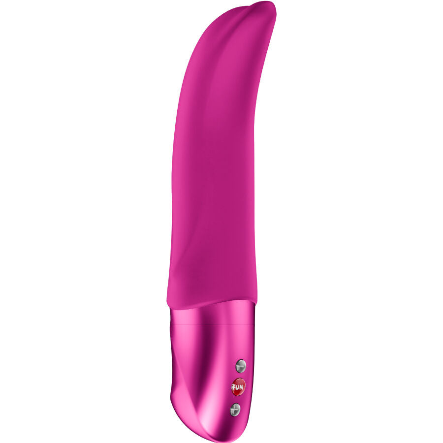 Fun Factory Diva Dolphin, vibrador de punto G a pilas con punta curvada, color magenta: foto principal del producto