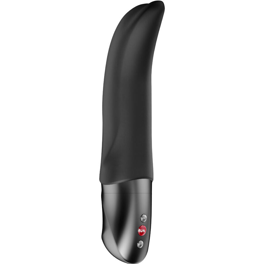 Fun Factory Diva Dolphin, vibrador de punto G a pilas con punta curvada, color negro: foto principal del producto