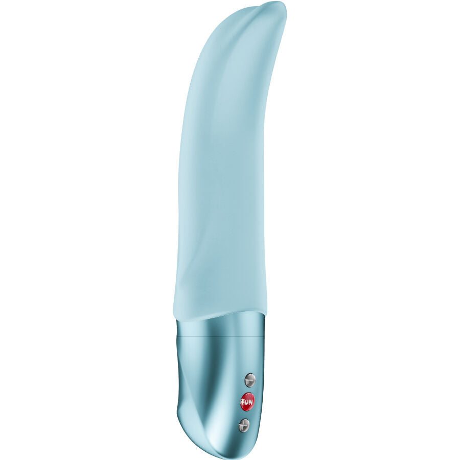 Fun Factory Diva Dolphin, vibrador de punto G a pilas con punta curvada, color azul: foto principal del producto