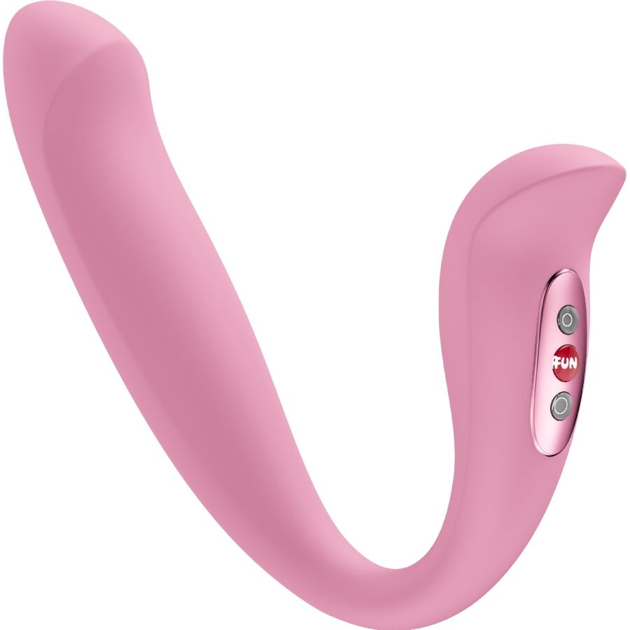Fun Factory Stronic Pulse Veloce — Vibrador de empuje con succionador de clítoris (Rosa)