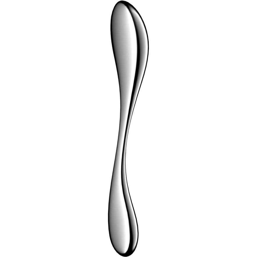 Satisfyer Star Force 3 — Dildo XXL de acero inoxidable de doble extremo