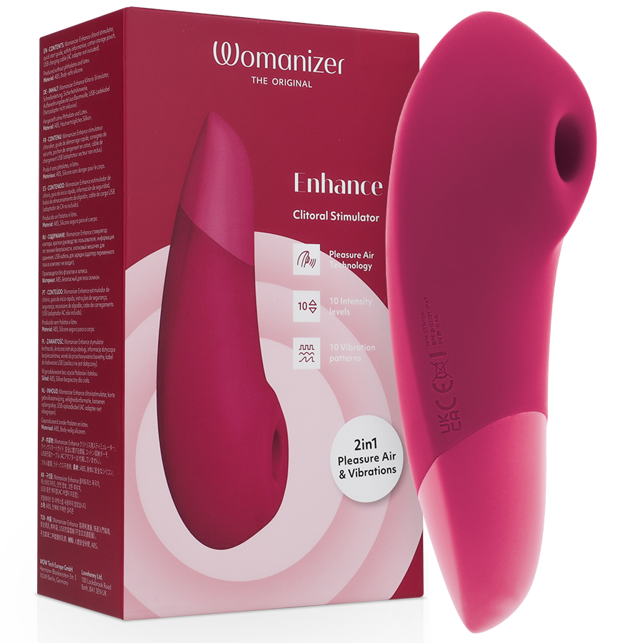 Womanizer Enhance, succionador y vibrador de clítoris, color rosa vibrante: foto principal del producto