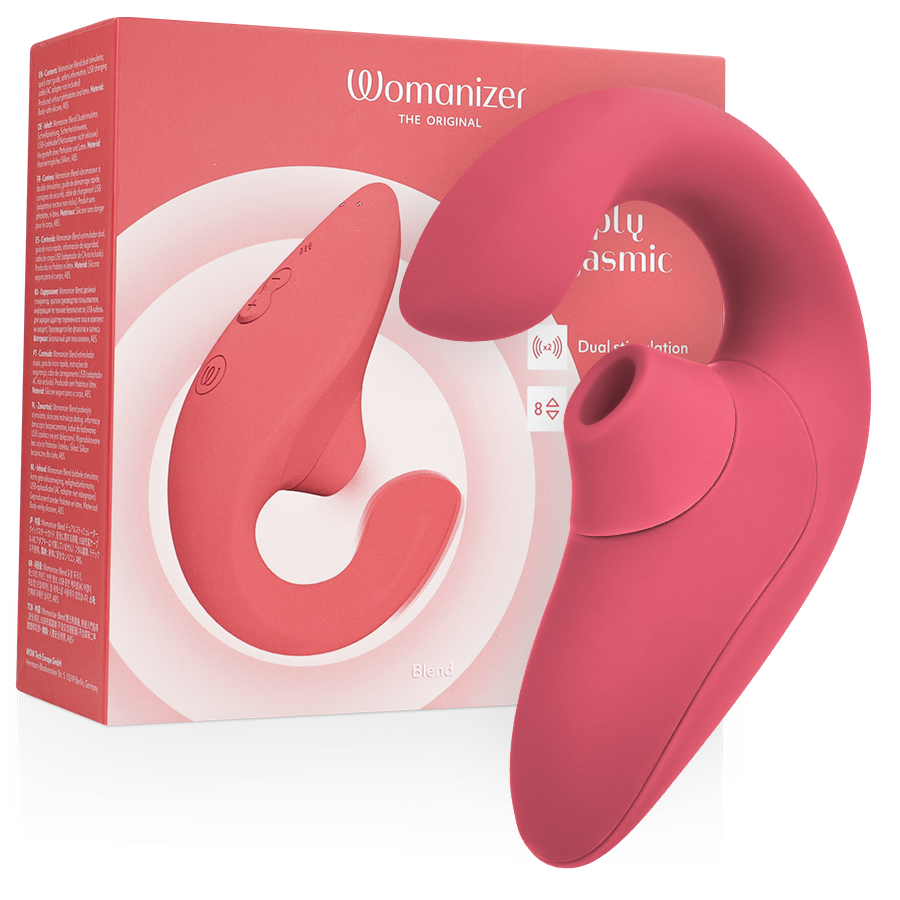 Womanizer Blend, rabbit con succión de clítoris y vibración de punto G, color rosa: foto principal del producto