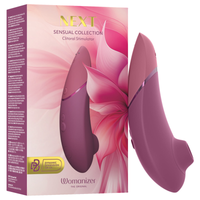 Womanizer Next — Succionador de clítoris 3D Pleasure Air con 14 intensidades (Rosa empolvado)