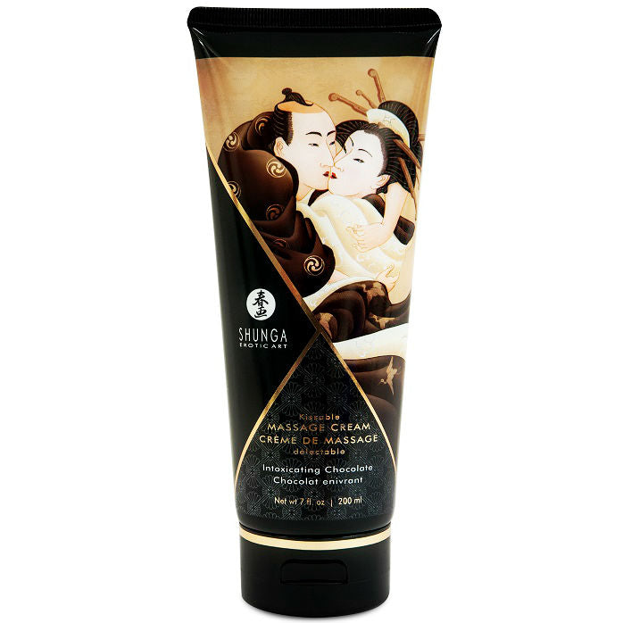 Shunga — Crema de masaje con aroma y sabor a chocolate, 200 ml