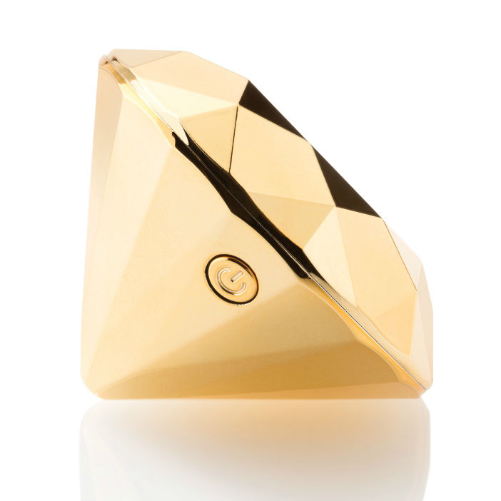 Bijoux Indiscrets Twenty One — Vibrador de clítoris con forma de diamante (Dorado)