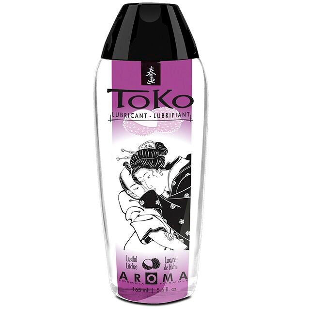 Shunga Toko Aroma — Lubricante de base agua con sabor a lichi, 165 ml