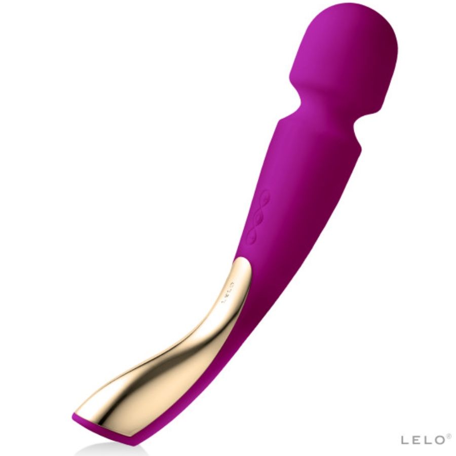 LELO Smart Wand 2 — Vibrador wand grande para todo el cuerpo (Burdeos)