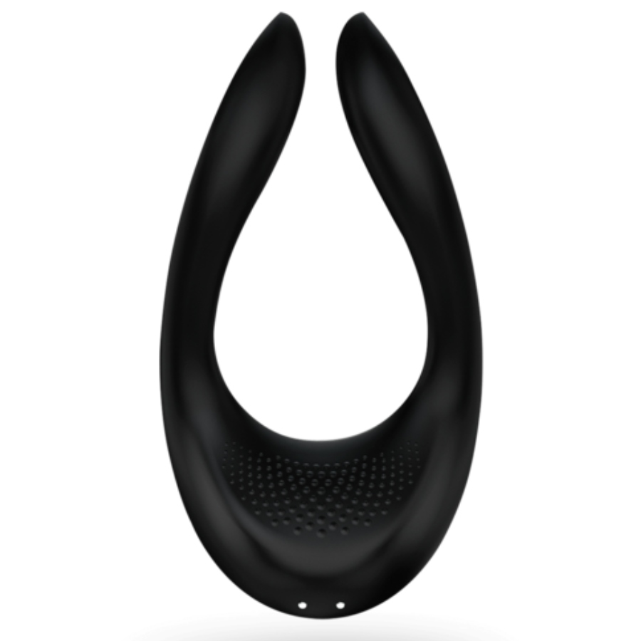 Satisfyer Partner Multifun 2 — Vibrador flexible en U para parejas (Negro)