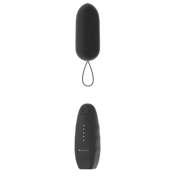 B Swish bNaughty Classic Unleashed — Bala vibradora con mando a distancia (Negro)